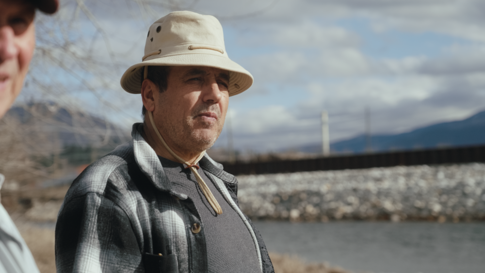 dr. younes alila ubc forest hydrologist by the kettle river studying the connection between floods and forestry in grand forks bc